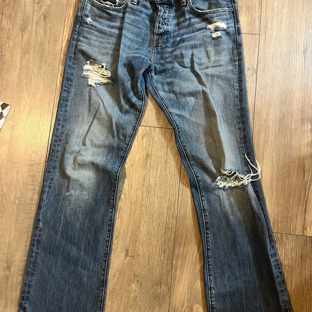 Abercrombie & Fitch Blue Bootcut Jeans